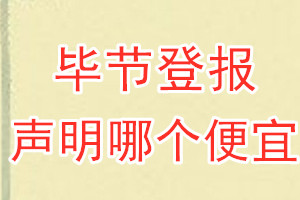 畢節(jié)登報聲明哪個便宜